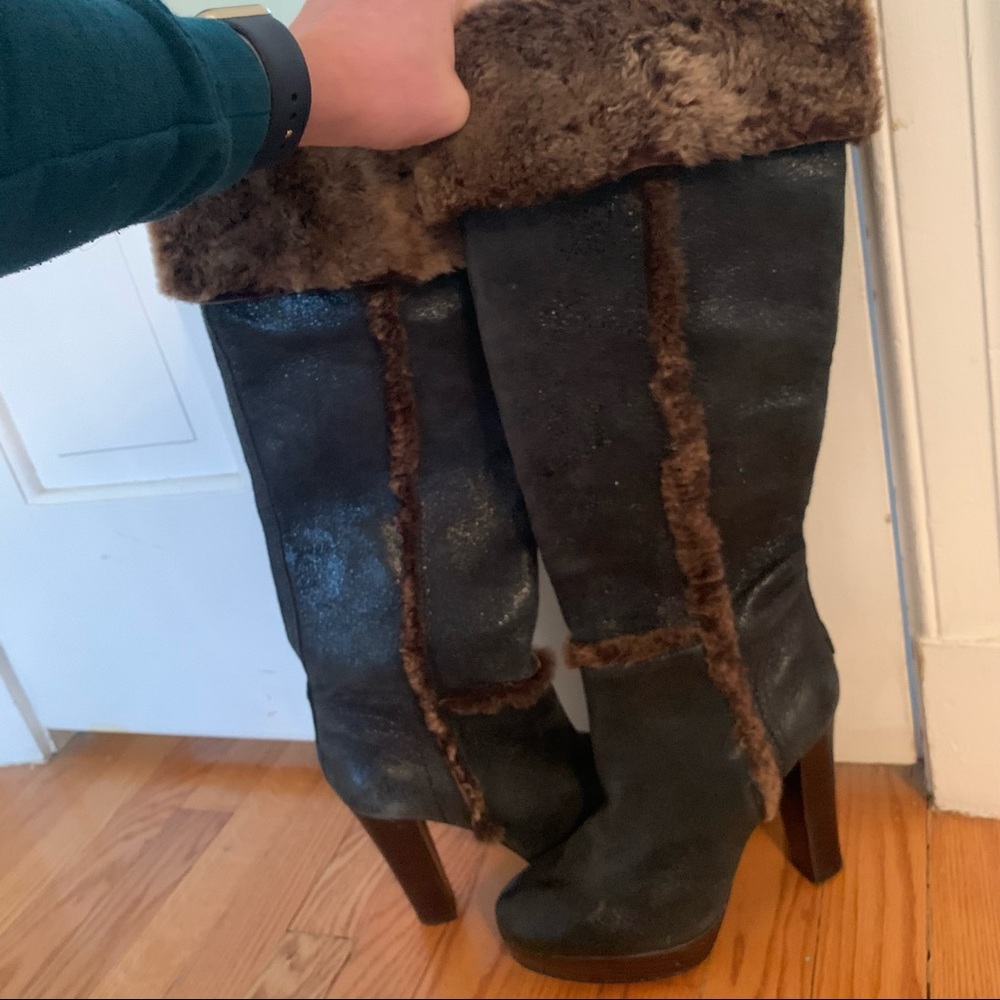 Tory Burch Black Leather Boots